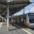 高尾駅の天狗と列車たち　2015年10月3日