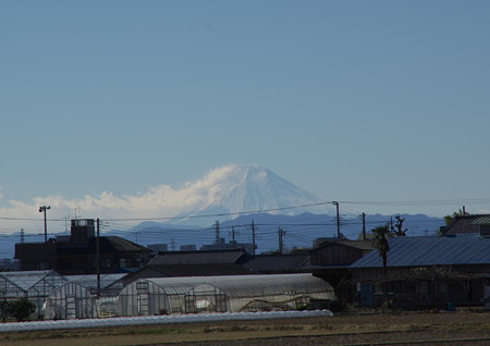 川越工業団地から見える富士山