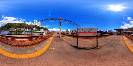 2012年8月12日　JR由比駅　360度パノラマ写真(1)　HDR